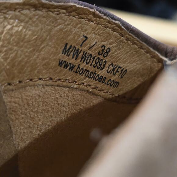 Born Jin Ankle Boots Two Tone Brown NWOB Size 7 - Picture 7 of 8